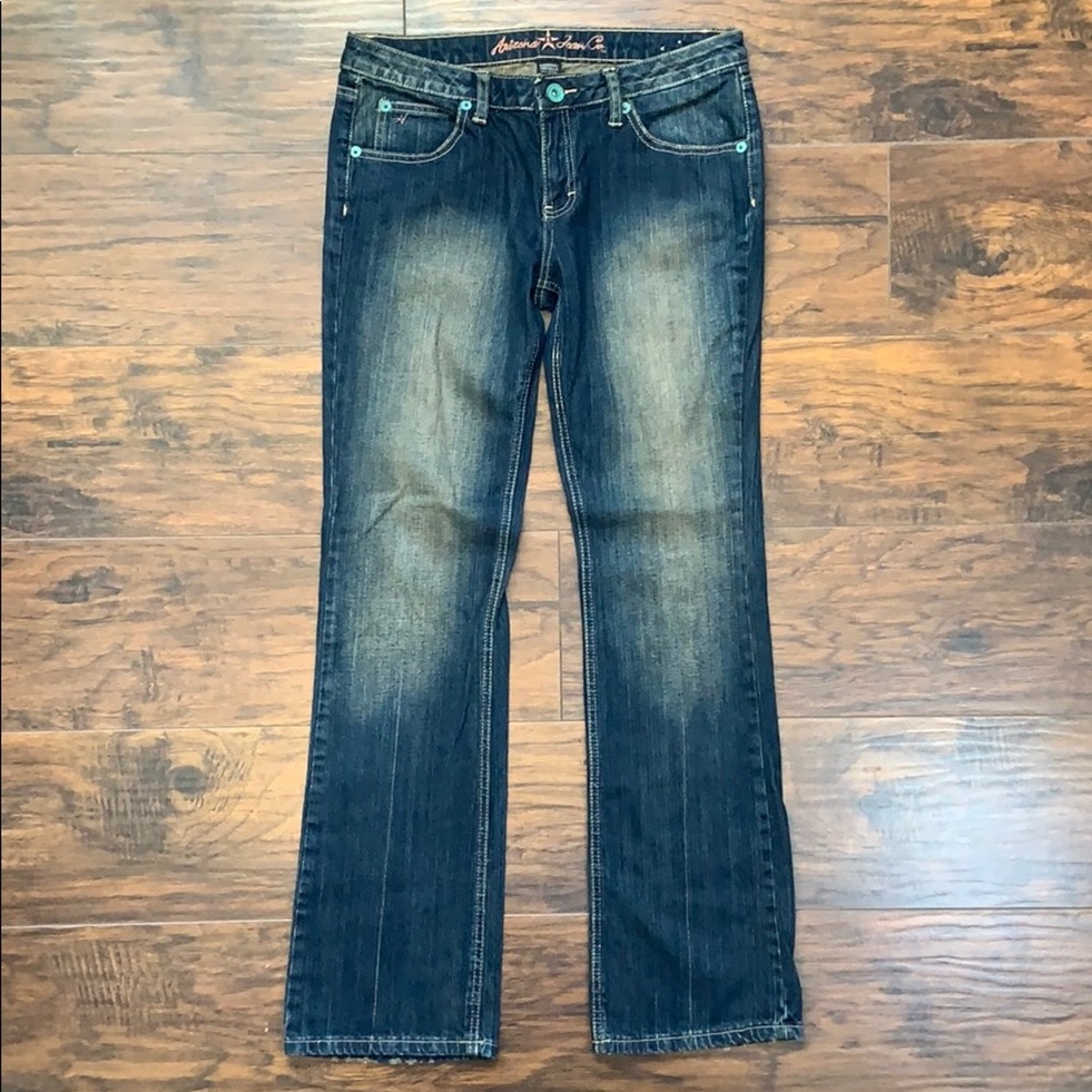 Arizona Brown Washed Jeans Jr’s 9 Average - Picture 3 of 8
